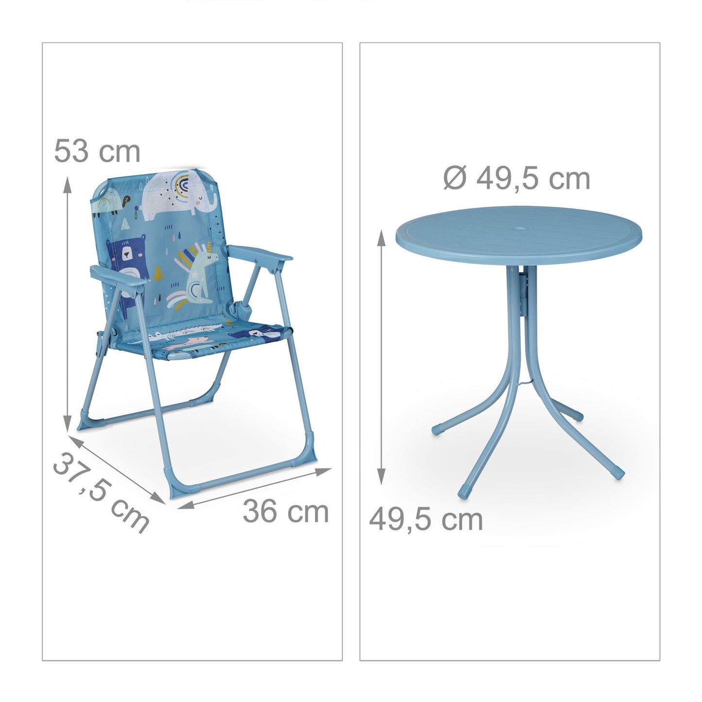 Camping Seating group for children with parasol
