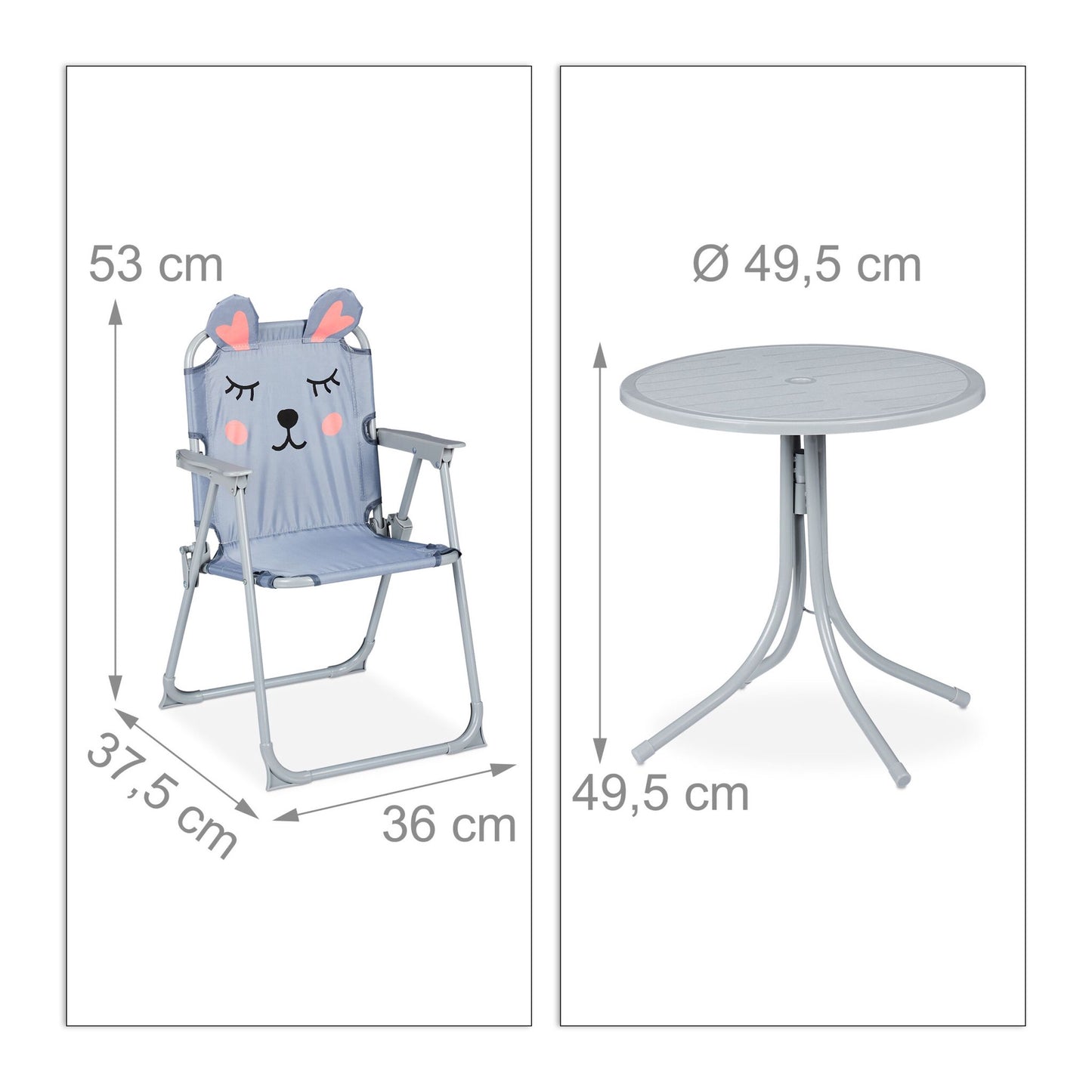 Camping Seating group for children with parasol