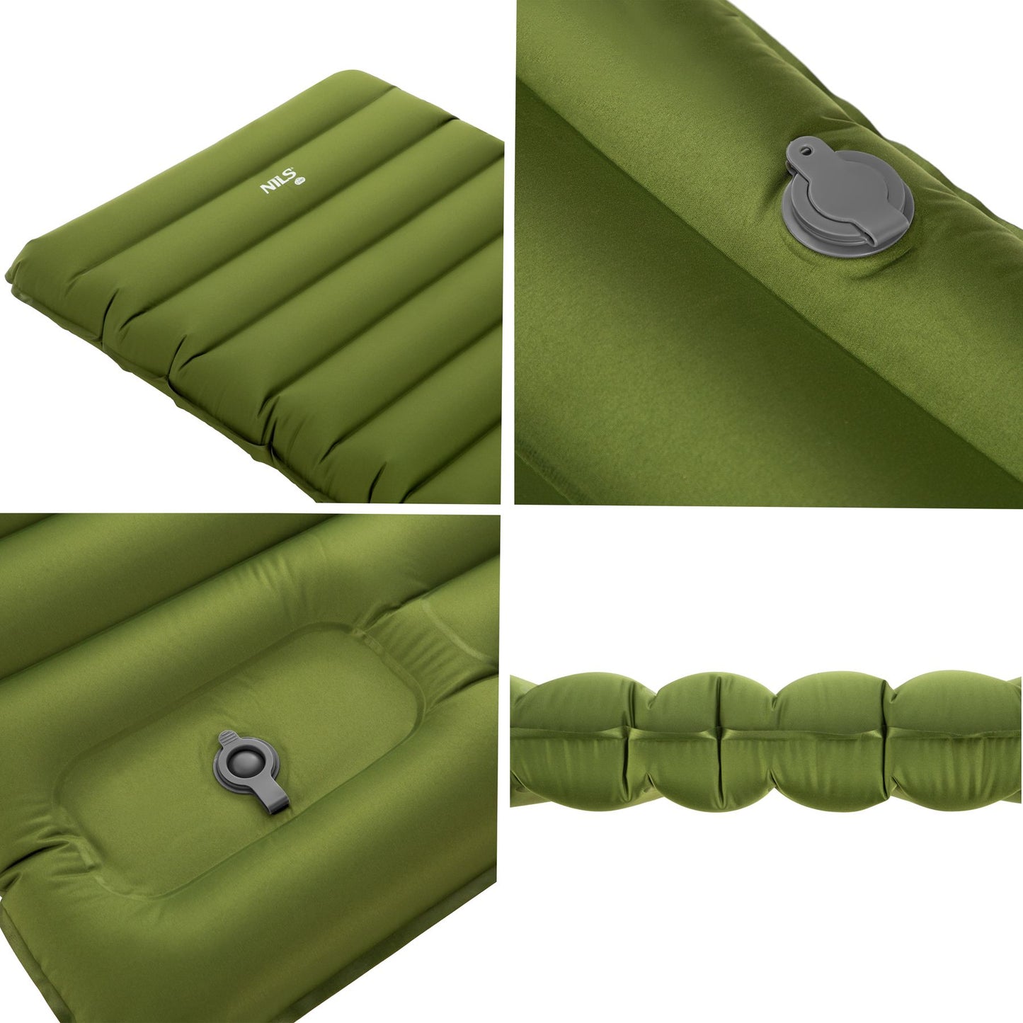 Camping Sleeping Mat With Built-In Pump, 10 cm Thick