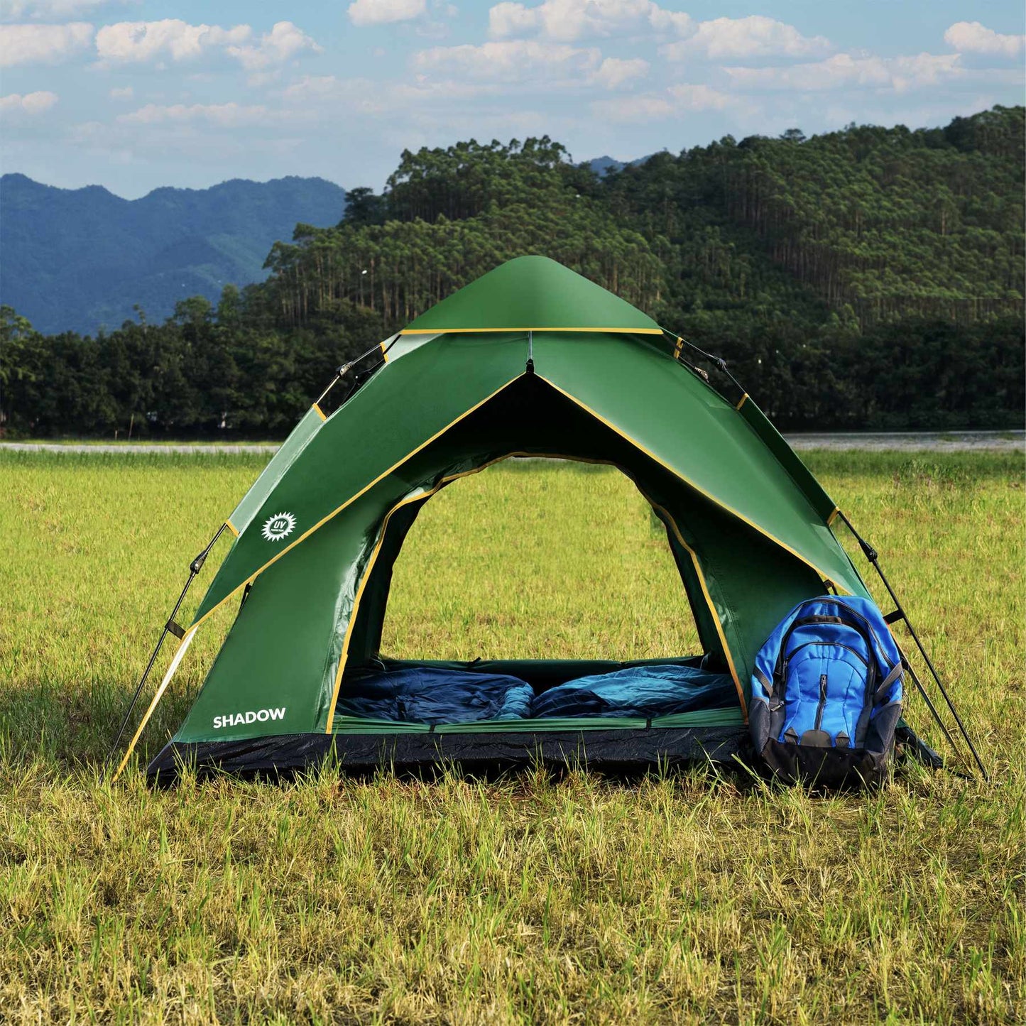 Camping Tent, 3-Person, 3000mm Waterproof
