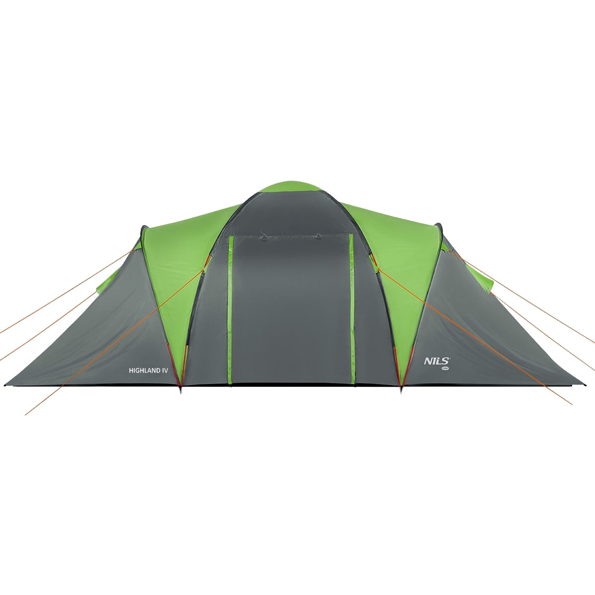 Camping Tent, 4-Person, Green-Gray, Waterproof