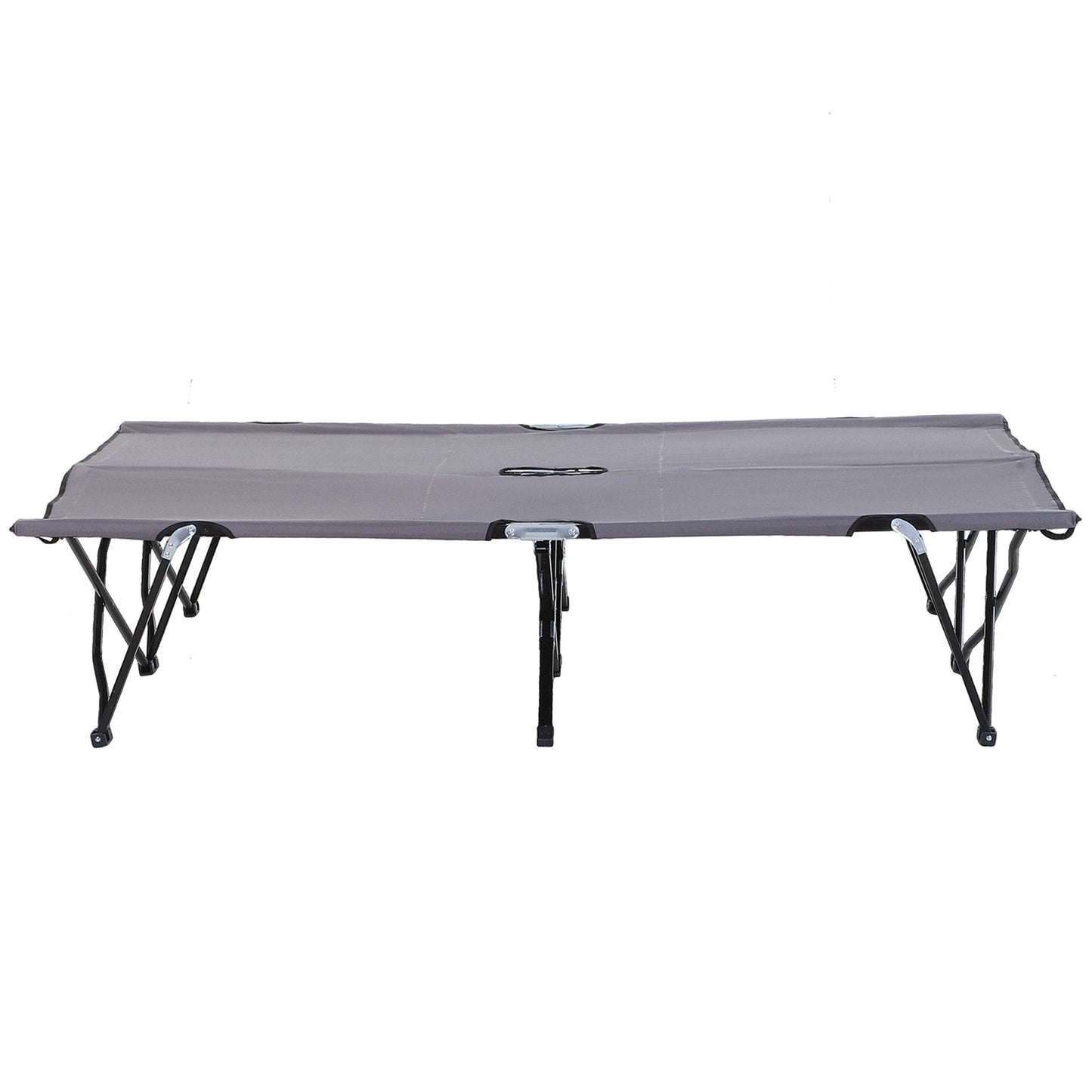 Folding camping bed for 2, 136 kg capacity, with bag