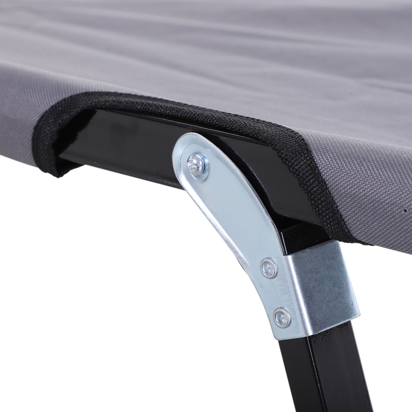 Folding camping bed for 2, 136 kg capacity, with bag