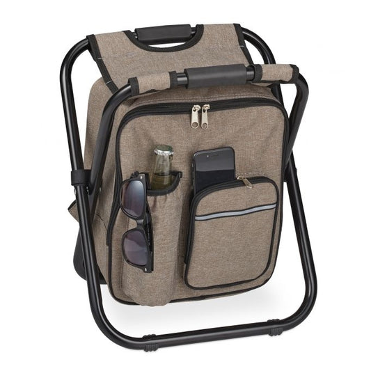 Camping chair foldable beige