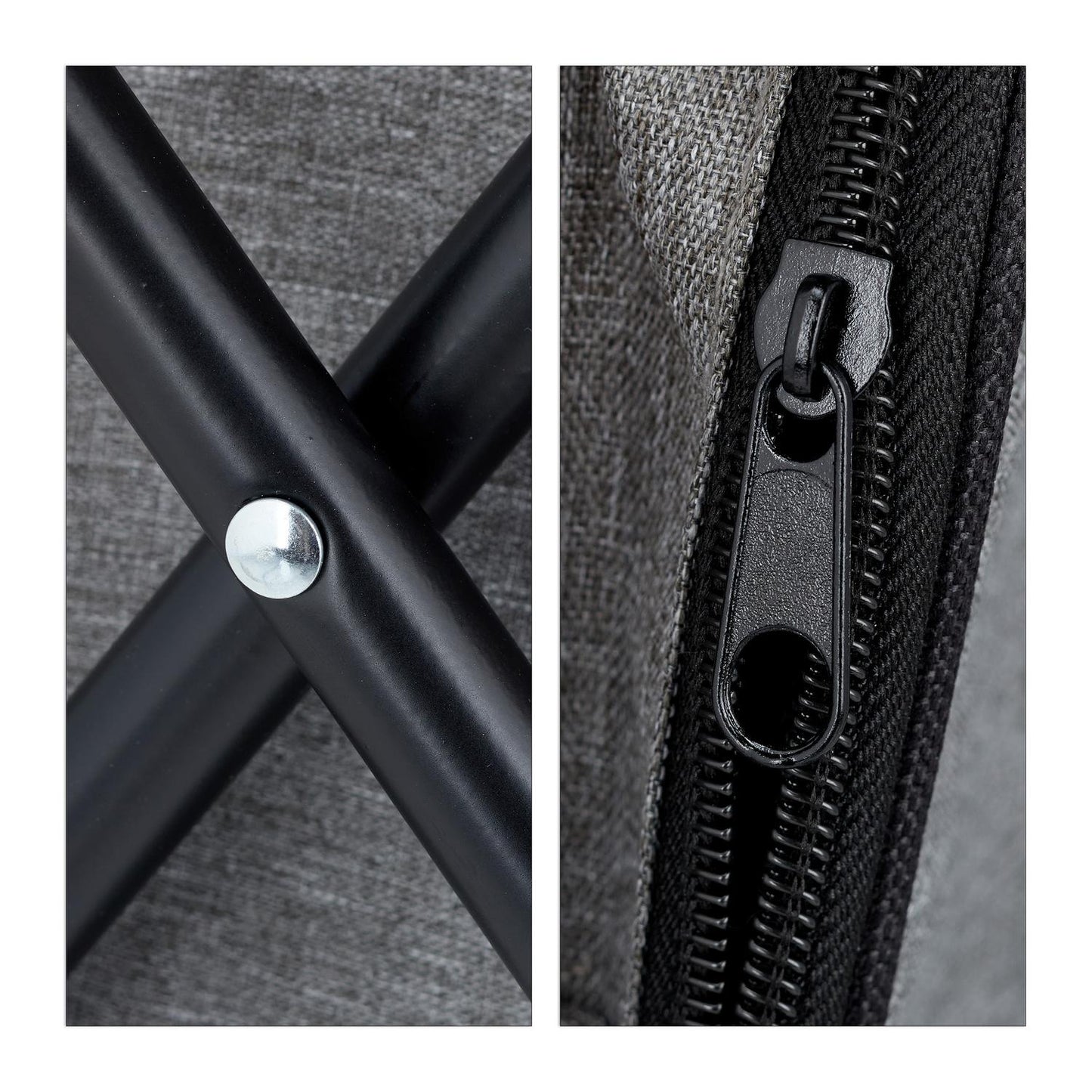 Camping stool with backrest