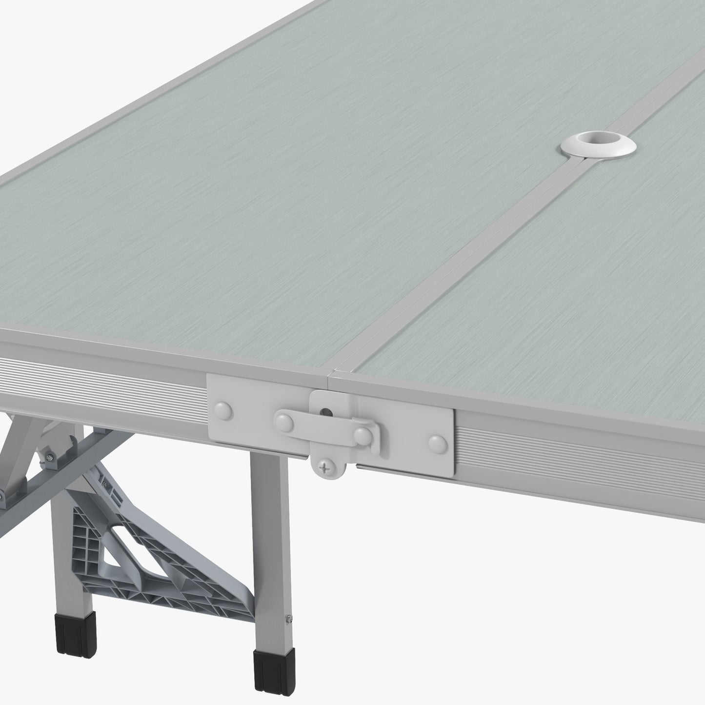 Folding aluminum camping table with 4 chairs - lightweight