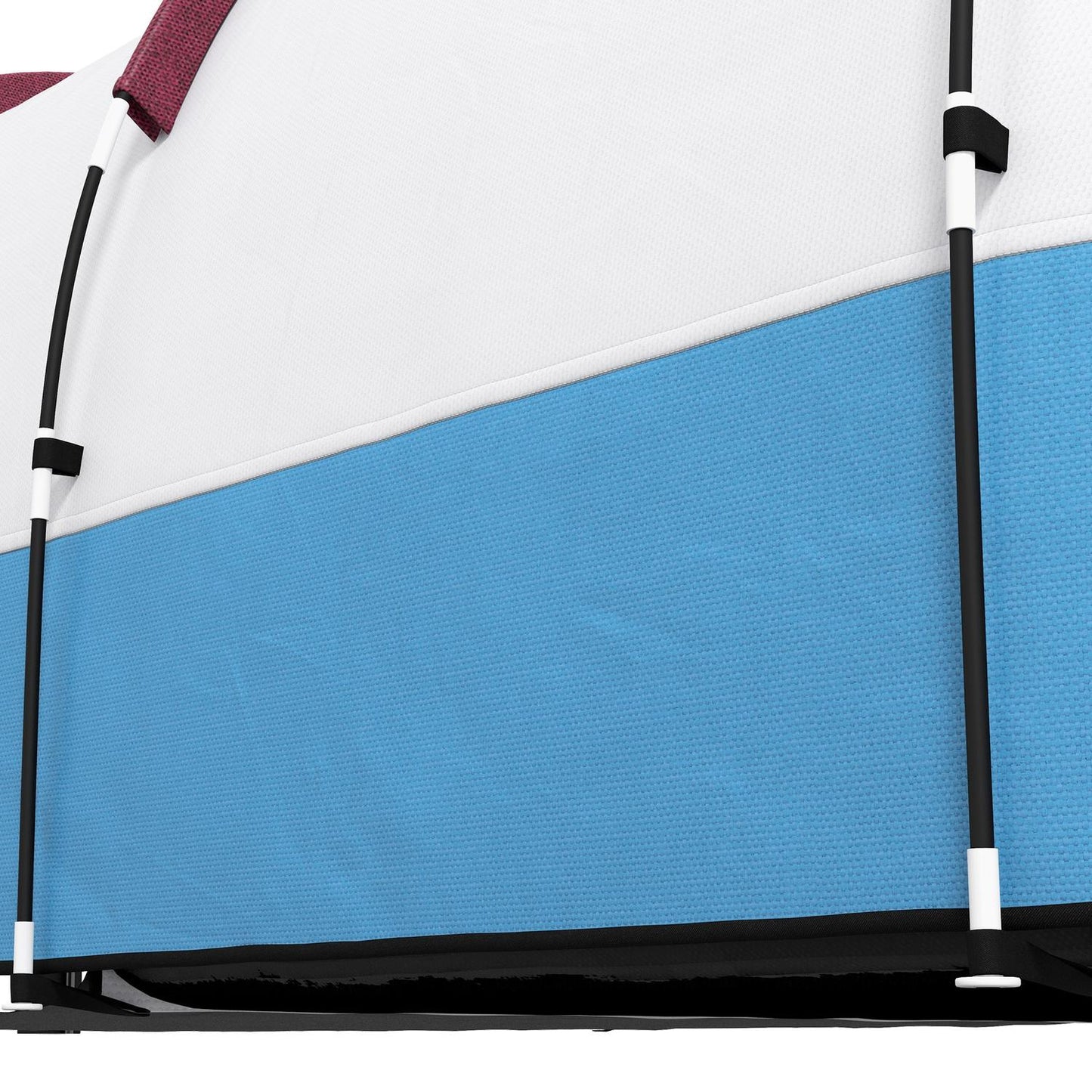 Camping tunnel tent for 3 people - windproof, 2 rooms