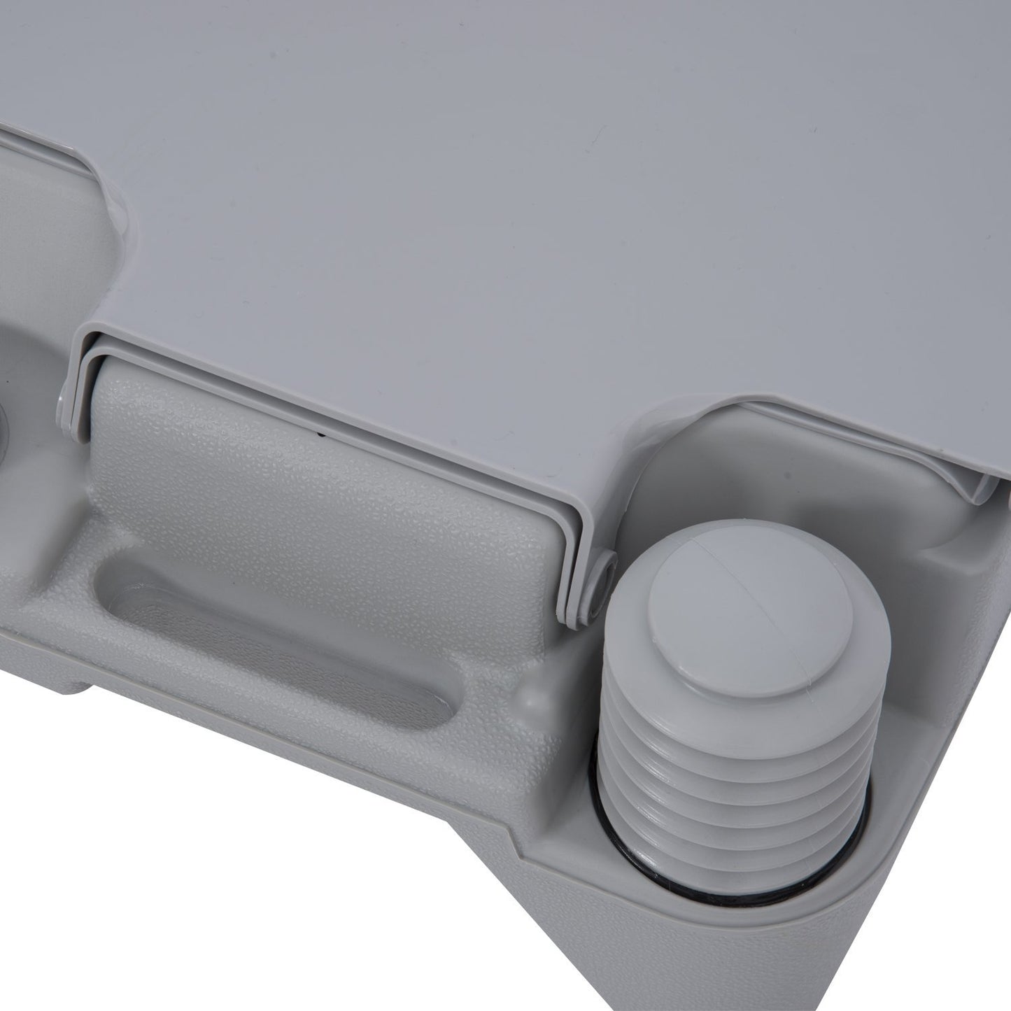 Portable camping toilet with chemical function