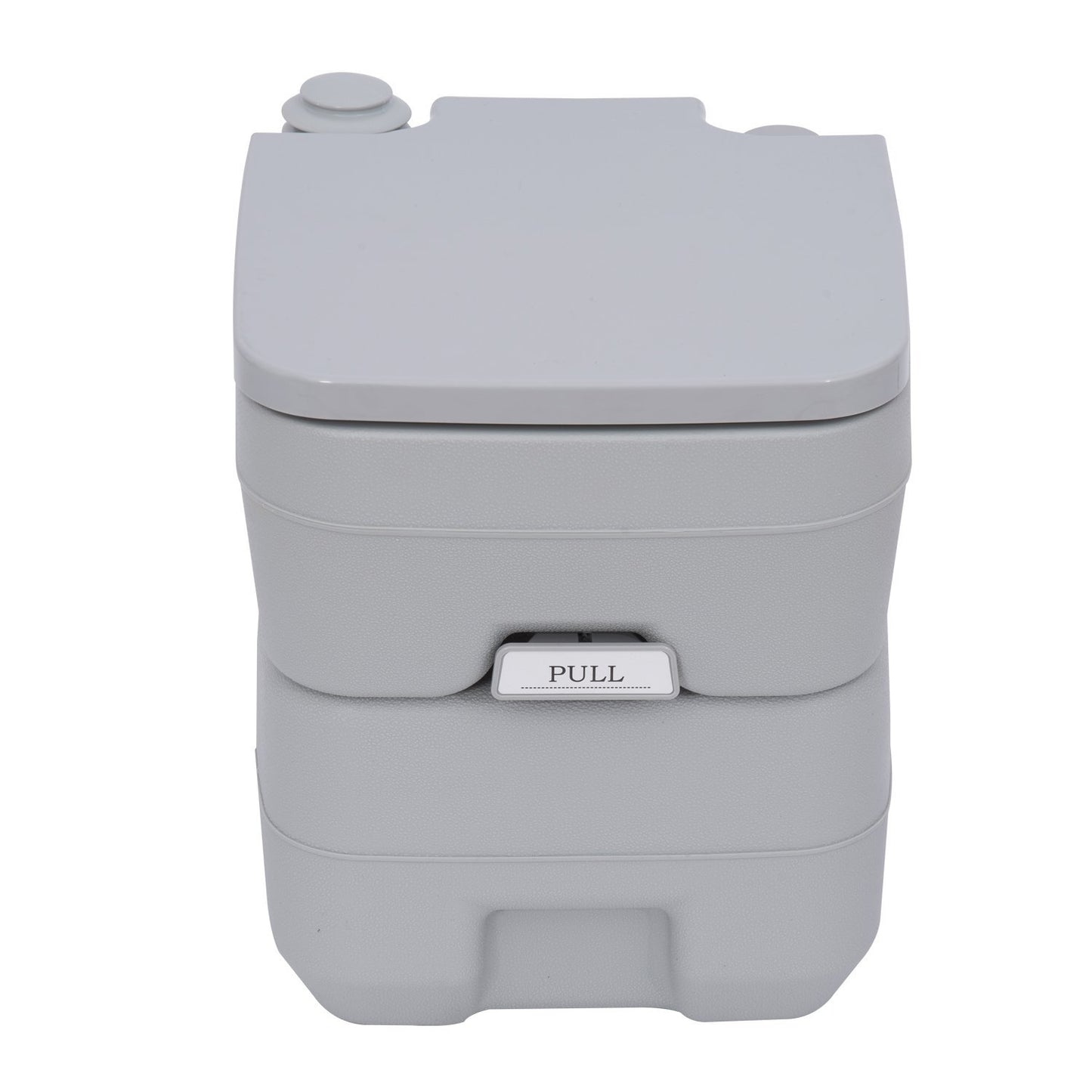 Portable camping toilet with chemical function
