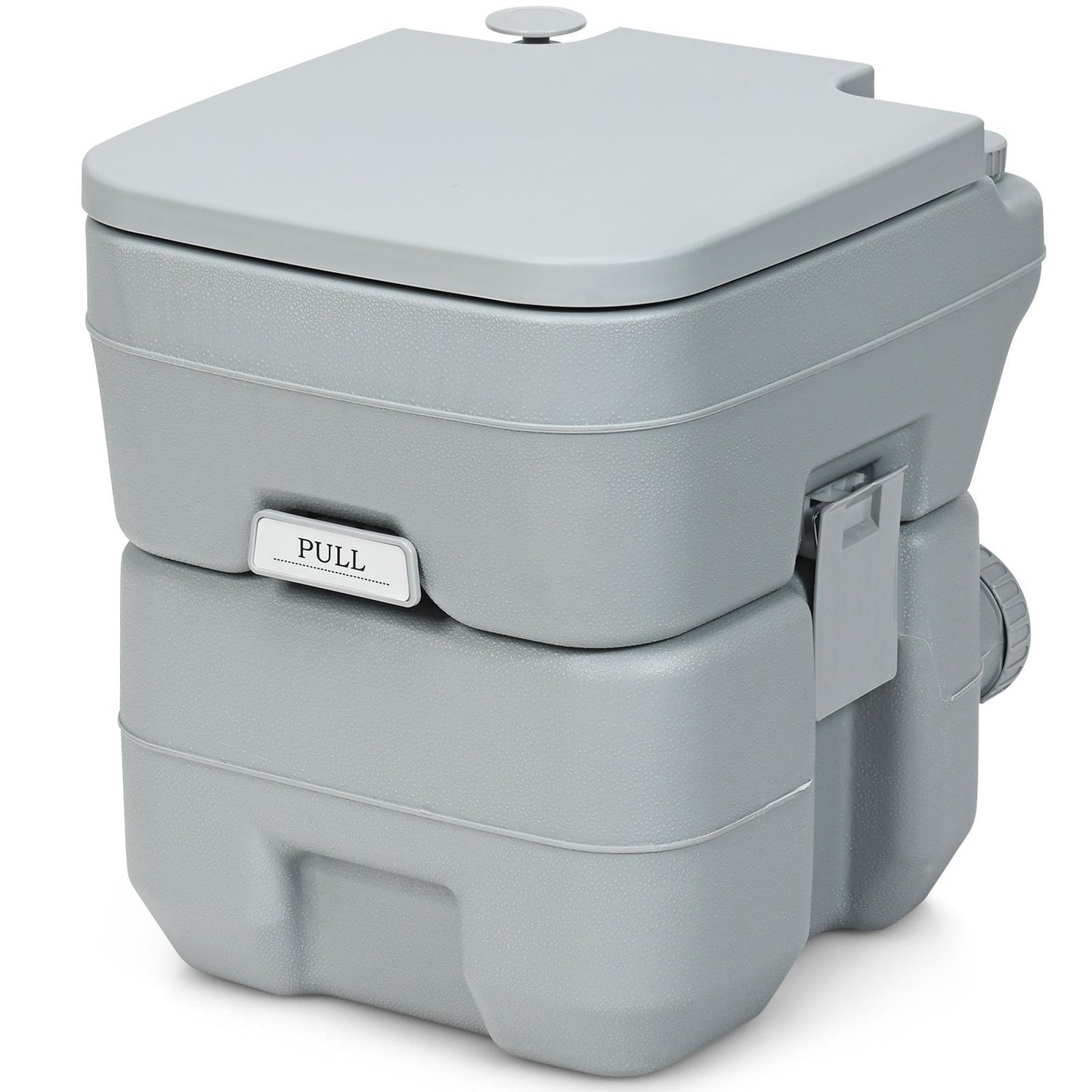 Camping toilet, travel toilet, mobile toilet, portable outdoor toilet, 20 L, grey