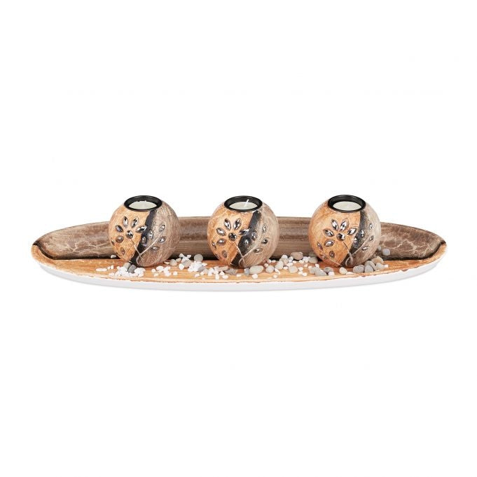 Candle holder with tealight holder