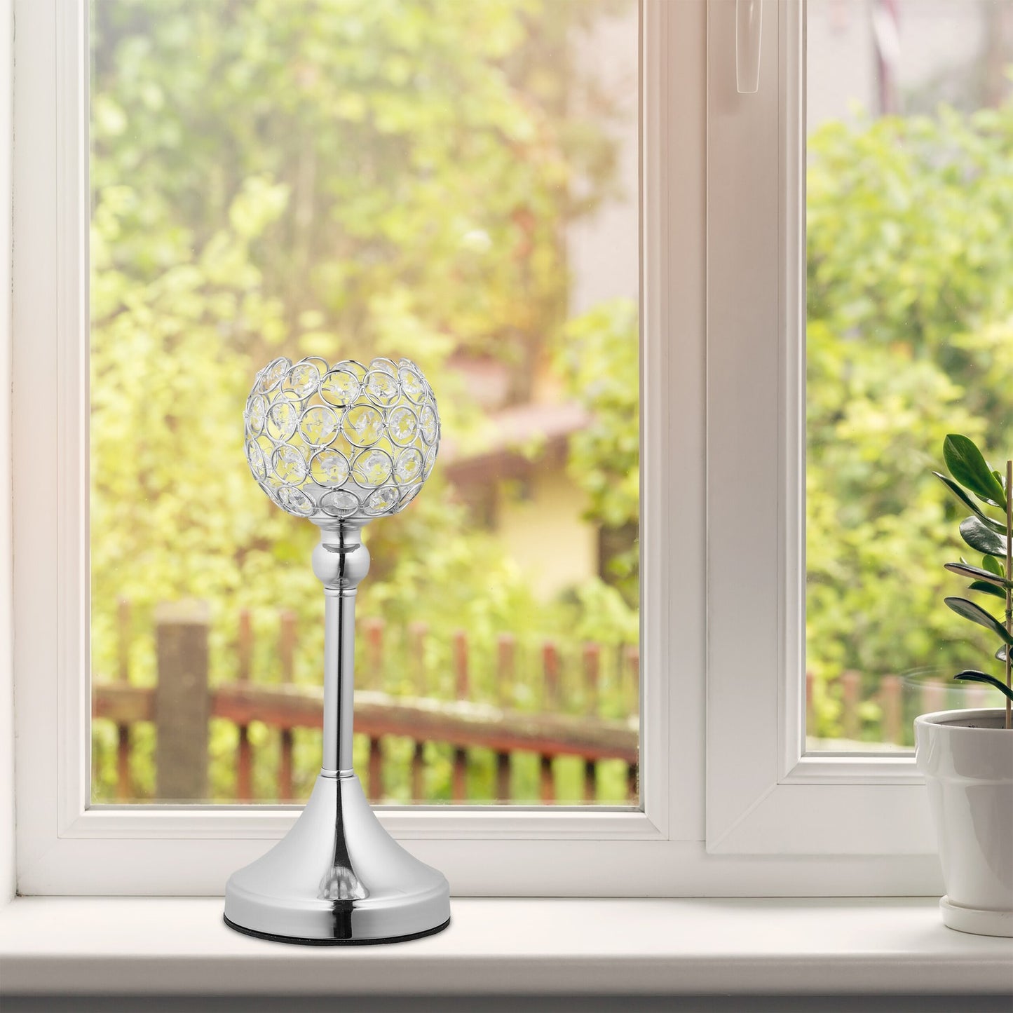 Candlestick in crystal, 2 pcs