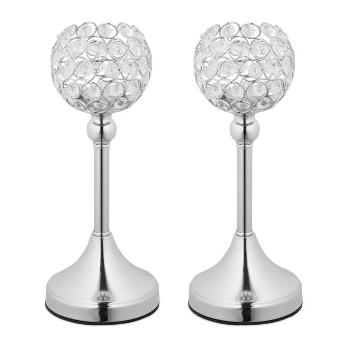 Candlestick in crystal, 2 pcs