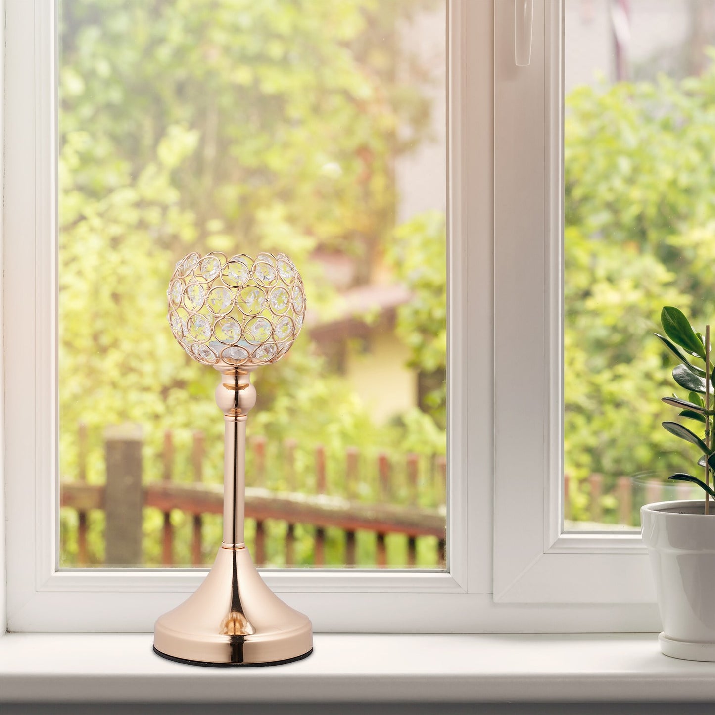 Candlestick in crystal, 2 pcs