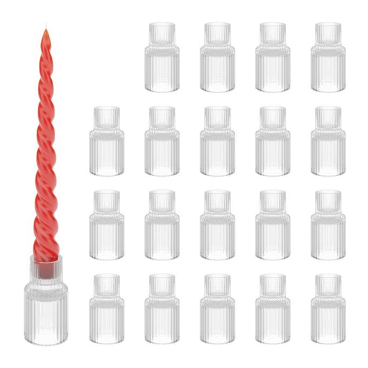 Candlestick in glass 20-pack