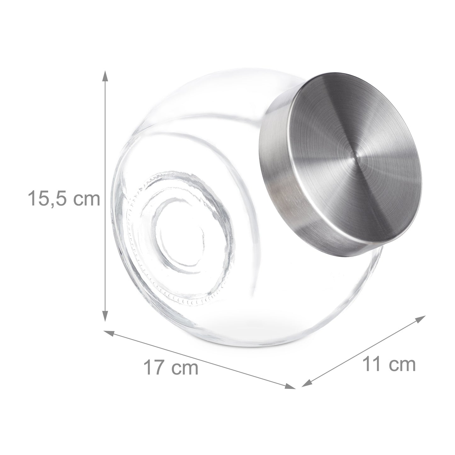 Candy glass set of 3 1.5 L