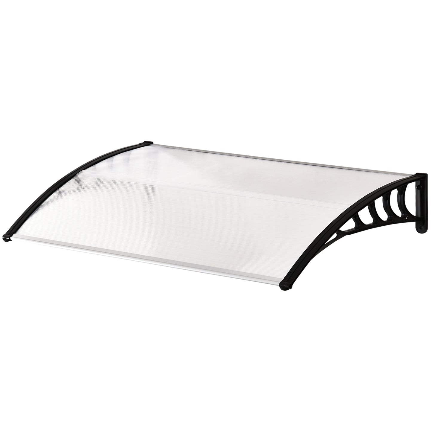 Wave-shaped exterior door made of polycarbonate, UV protected, 90x150cm