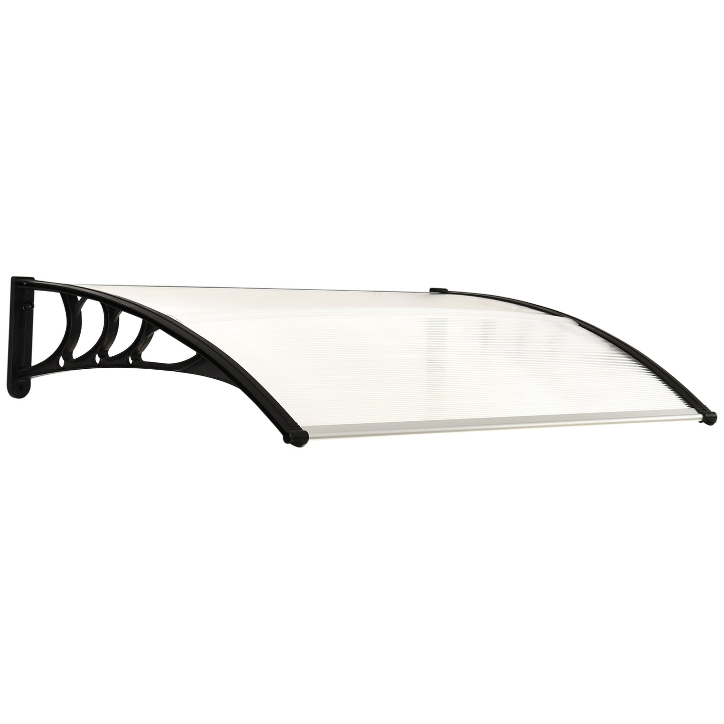 Outer door cover made of polycarbonate, Transparent, 120x75 Cm