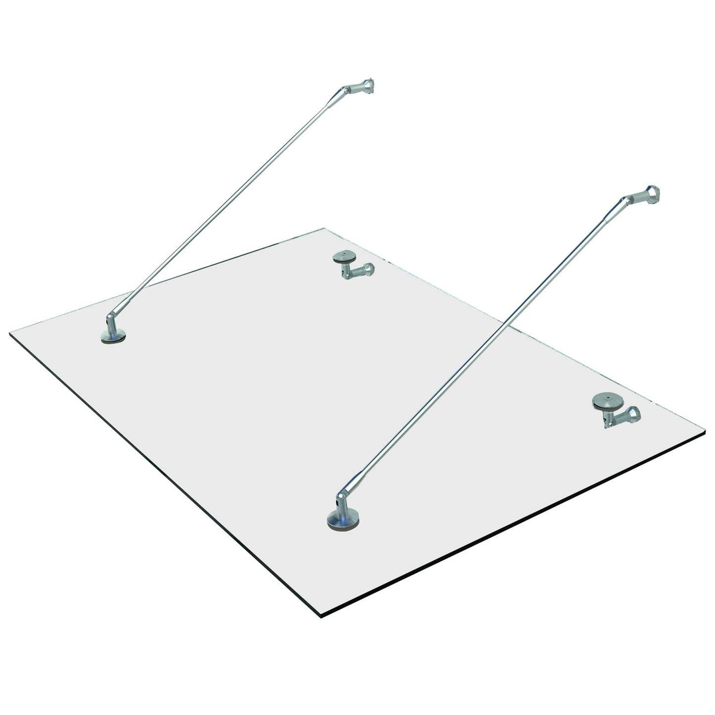 Tempered Glass Door Cover - 304 Stainless Steel, Multiple Sizes