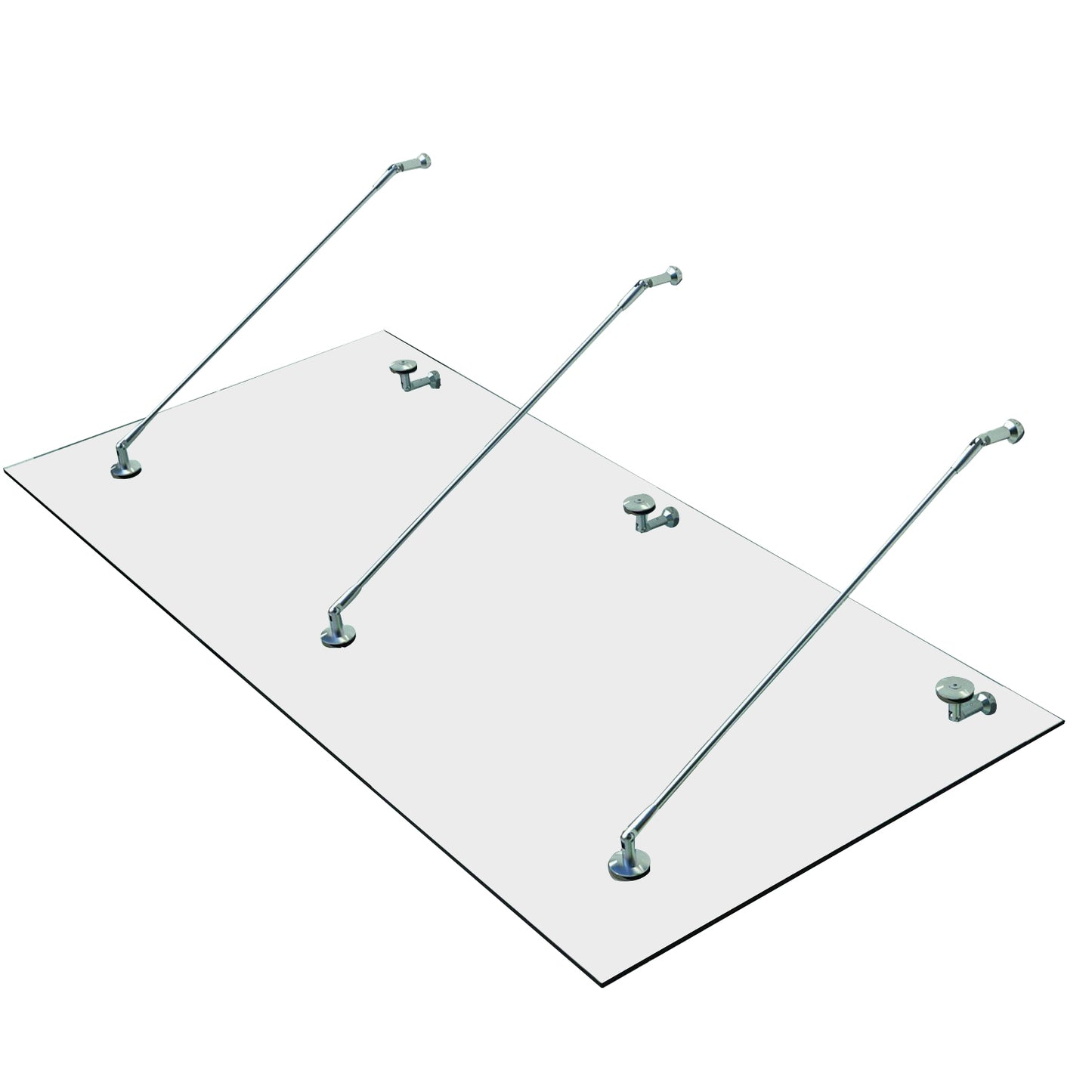 Glass chapel - Safety glass, Stainless Steel, 200x90 cm