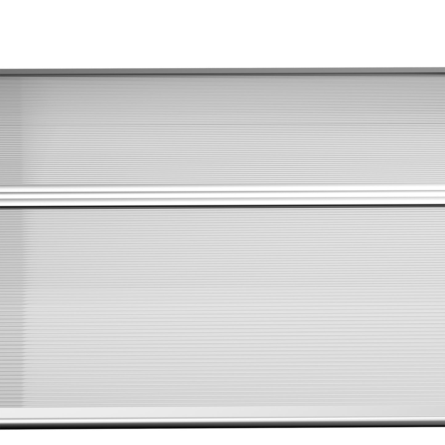 Arched front door roof, UV-protected polycarbonate, 90x295 cm