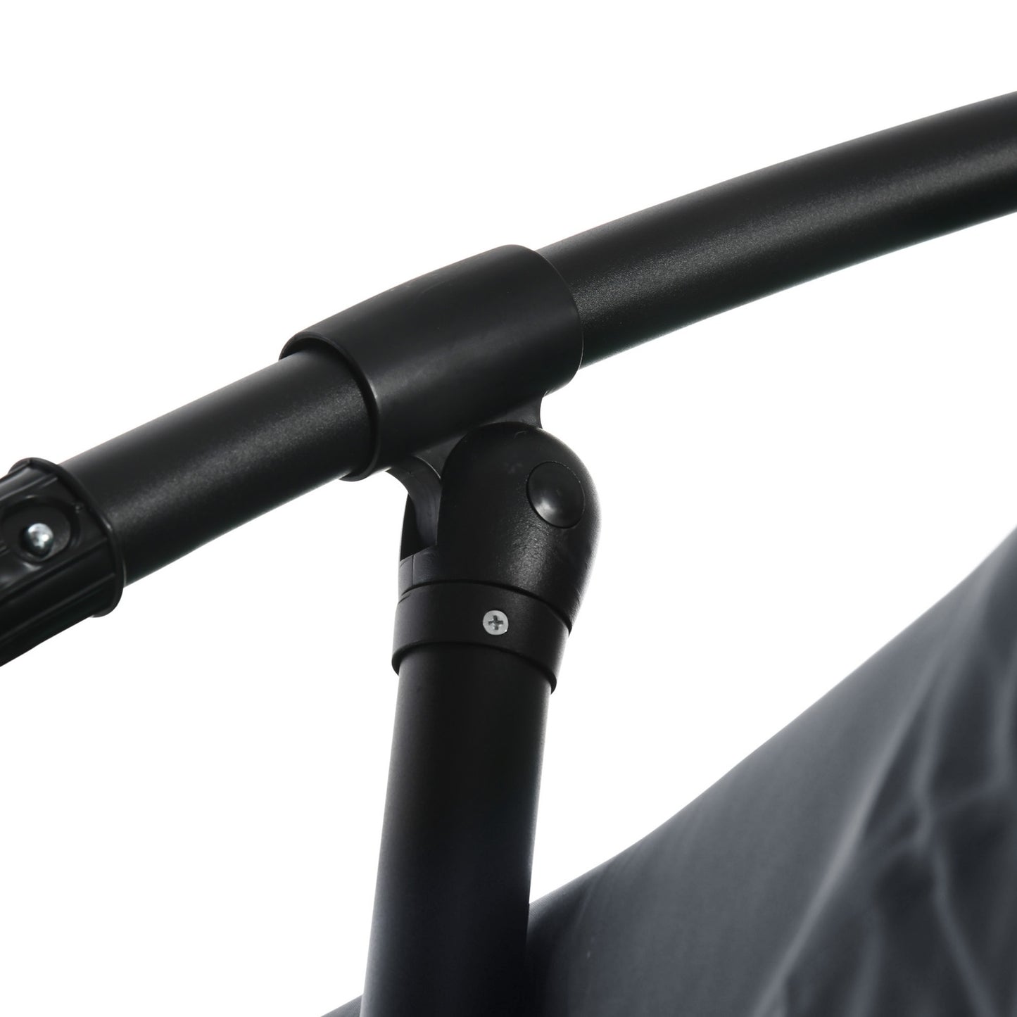 Large cantilever patio umbrella with mosquito net, 360° rotation