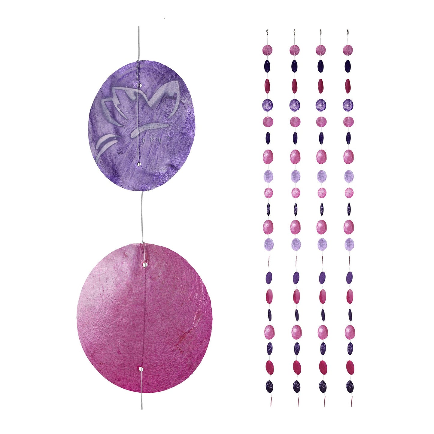 Capiz Shell Garland Set of 4 – Indoor/Outdoor Decor