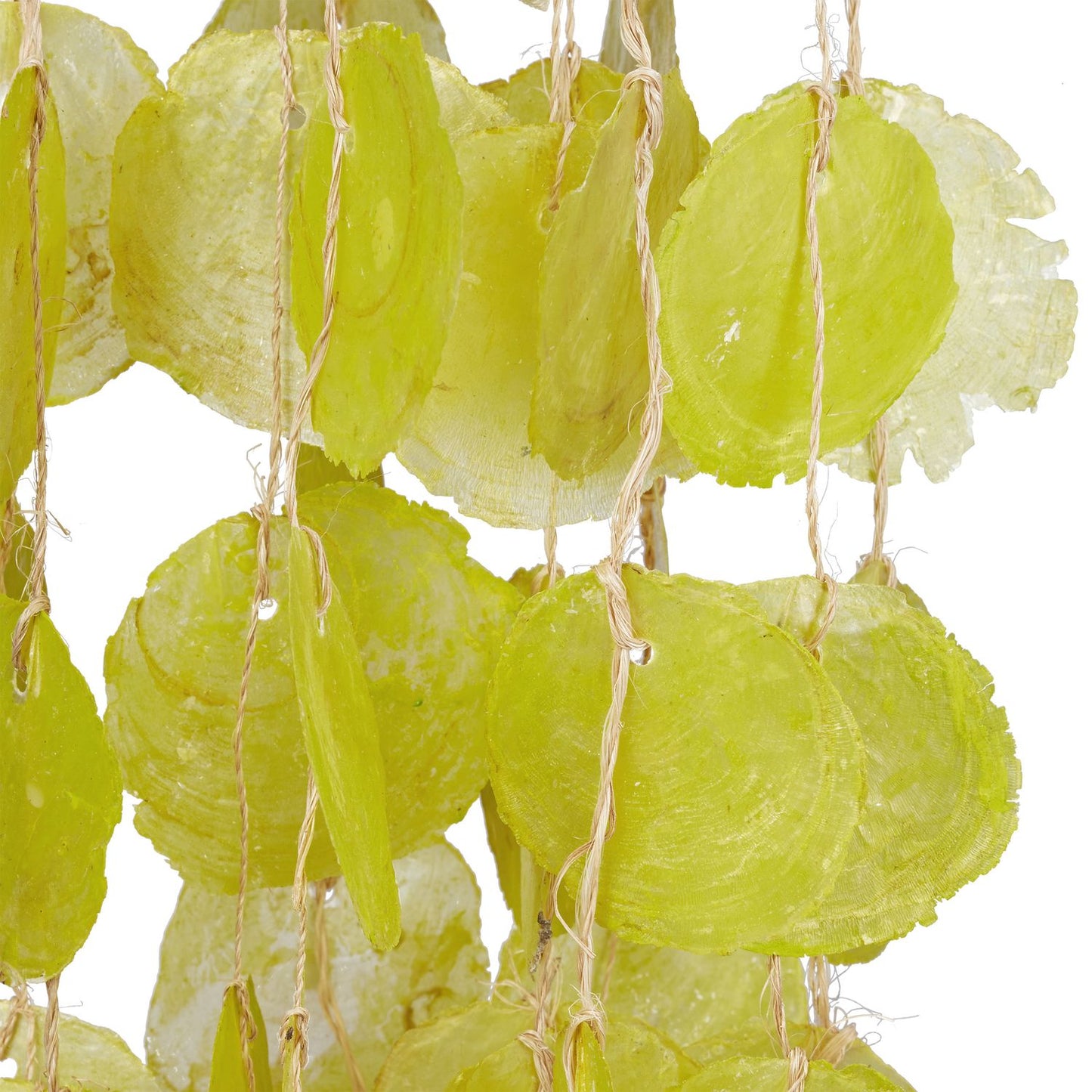 Capiz wind chime with dream catcher