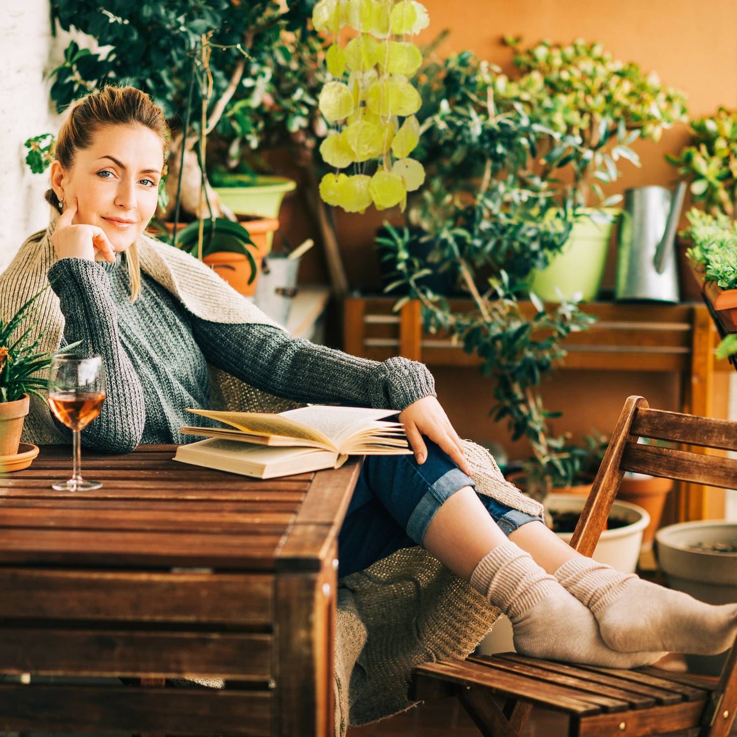 Capiz wind chime with dream catcher
