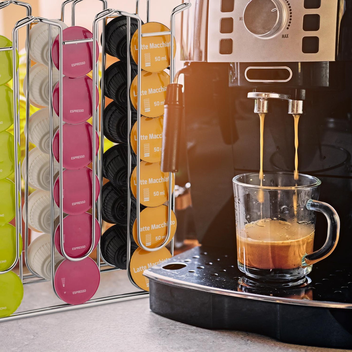 Capsule holder for 36 Dolce Gusto capsules