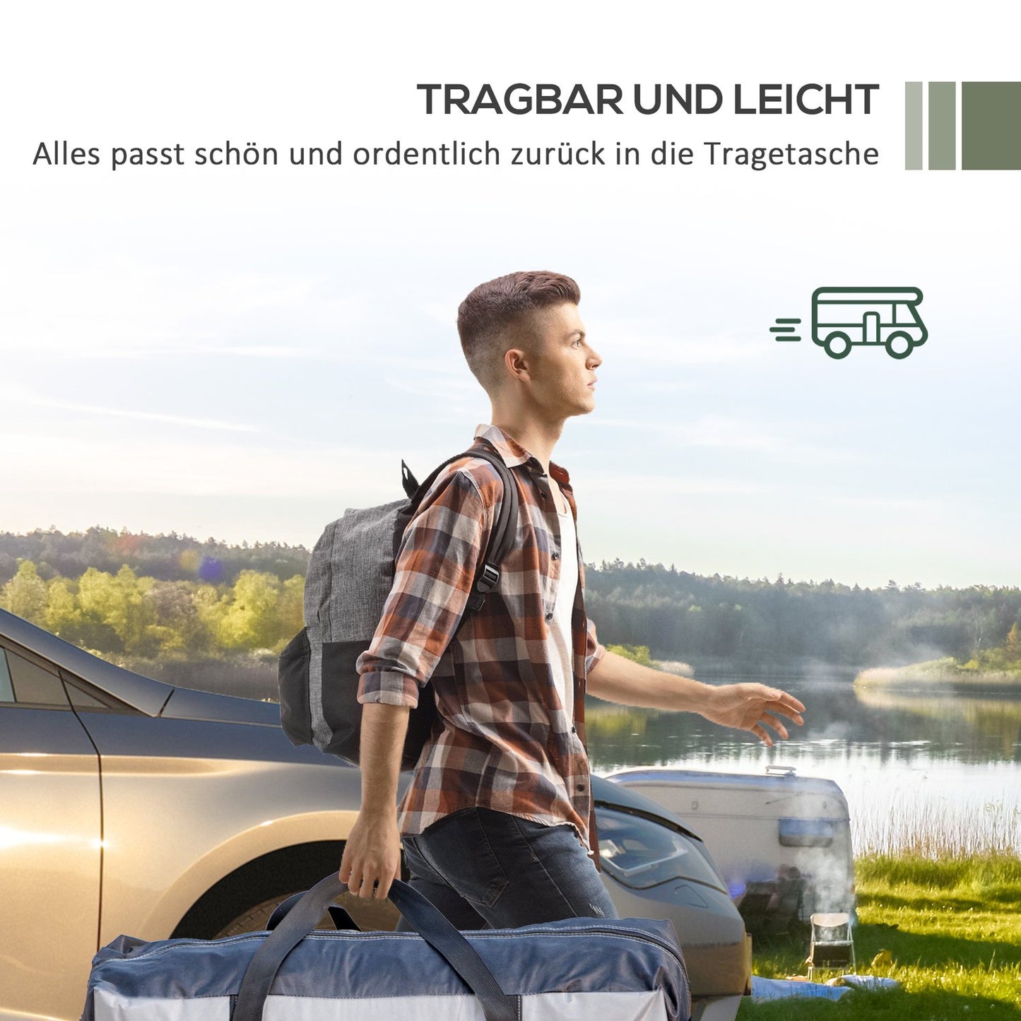 Lightweight waterproof car tent, sun protection