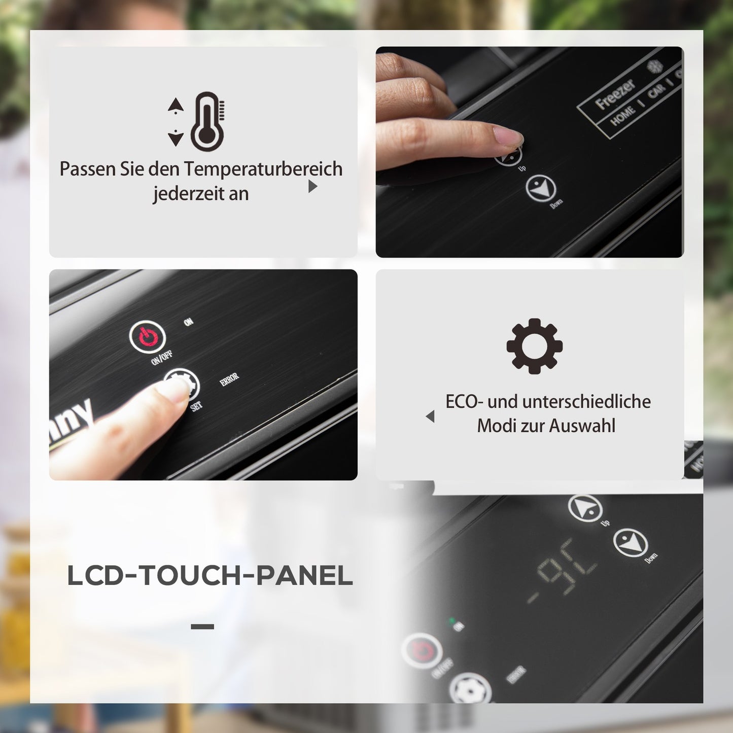 Car cooler 50L, LCD screen, Dual Mode, Portable