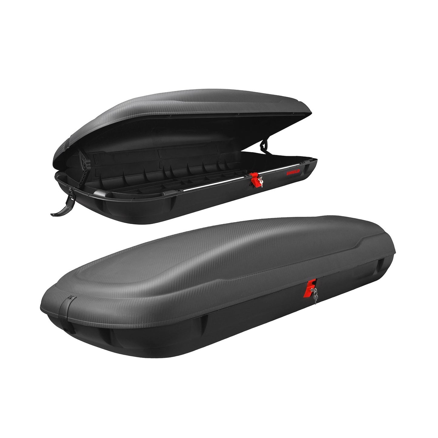 Car Roof Cargo Box, XL Capacity, Lockable, Black