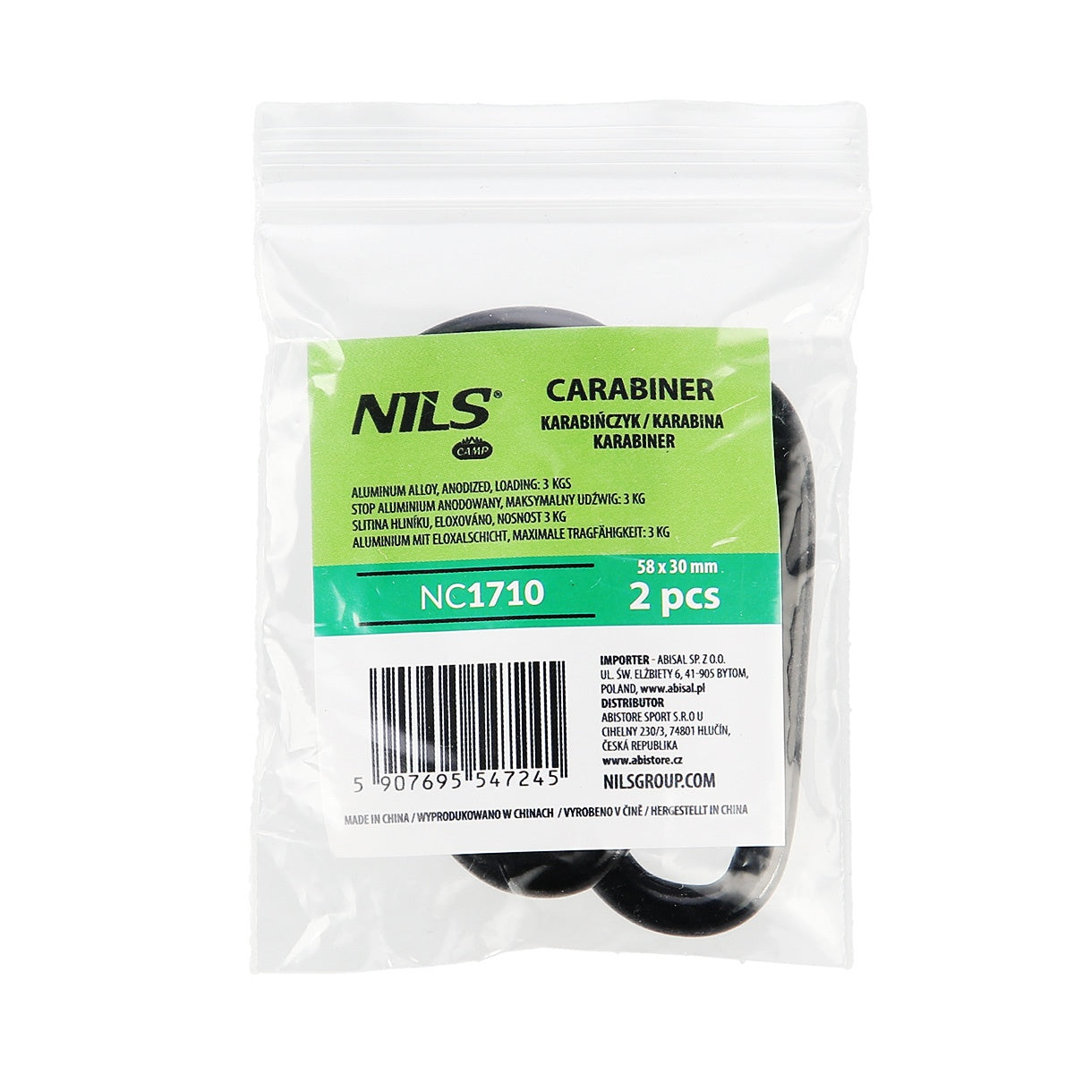 Carabiner Set, 2 Pcs – Durable and Lightweight