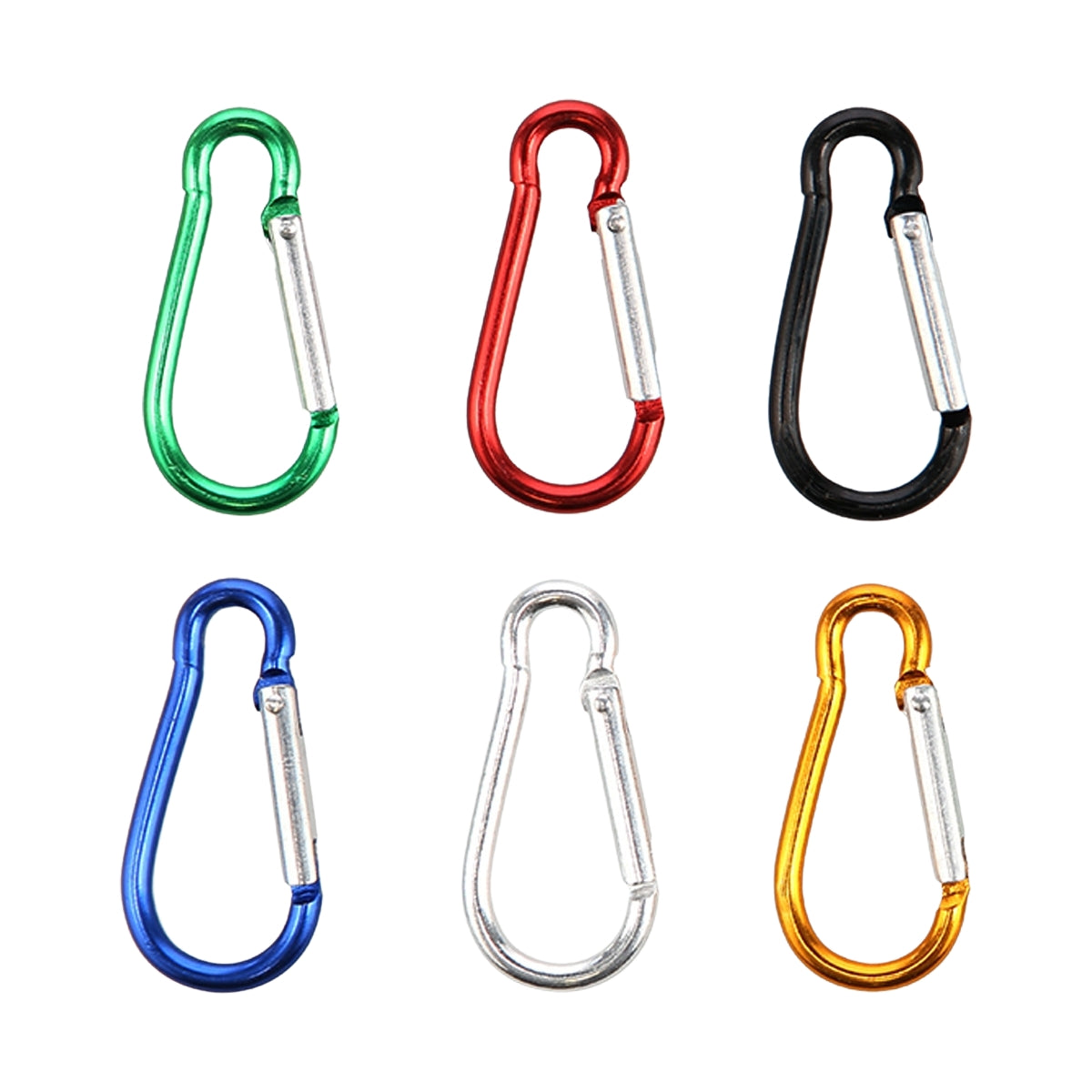 Carabiner Set, 6 Pcs – Durable and Lightweight