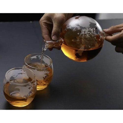Carafe - globe - Malatec 22553 whiskey set
