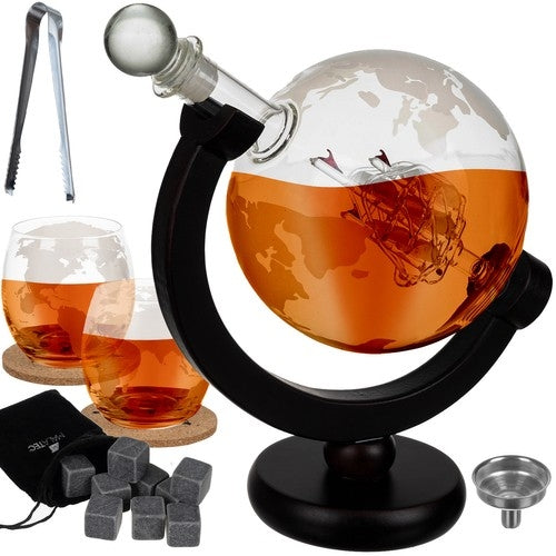 Carafe - globe - Malatec 22553 whiskey set