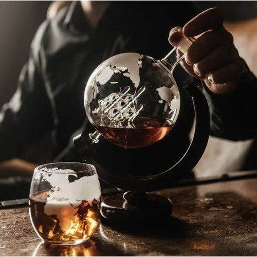 Carafe - globe - Malatec 22553 whiskey set