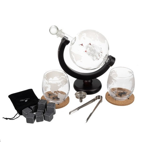 Carafe - globe - Malatec 22553 whiskey set