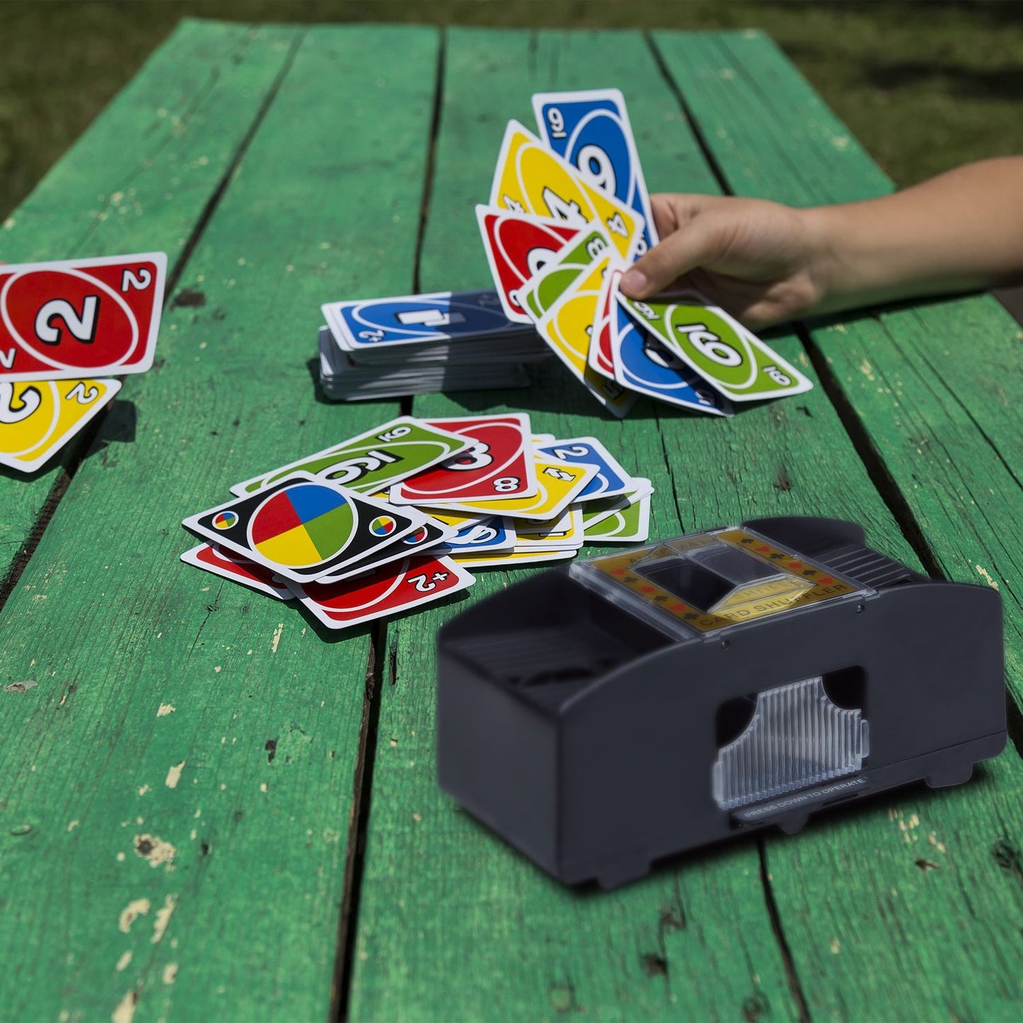 Card shuffler 2 decks