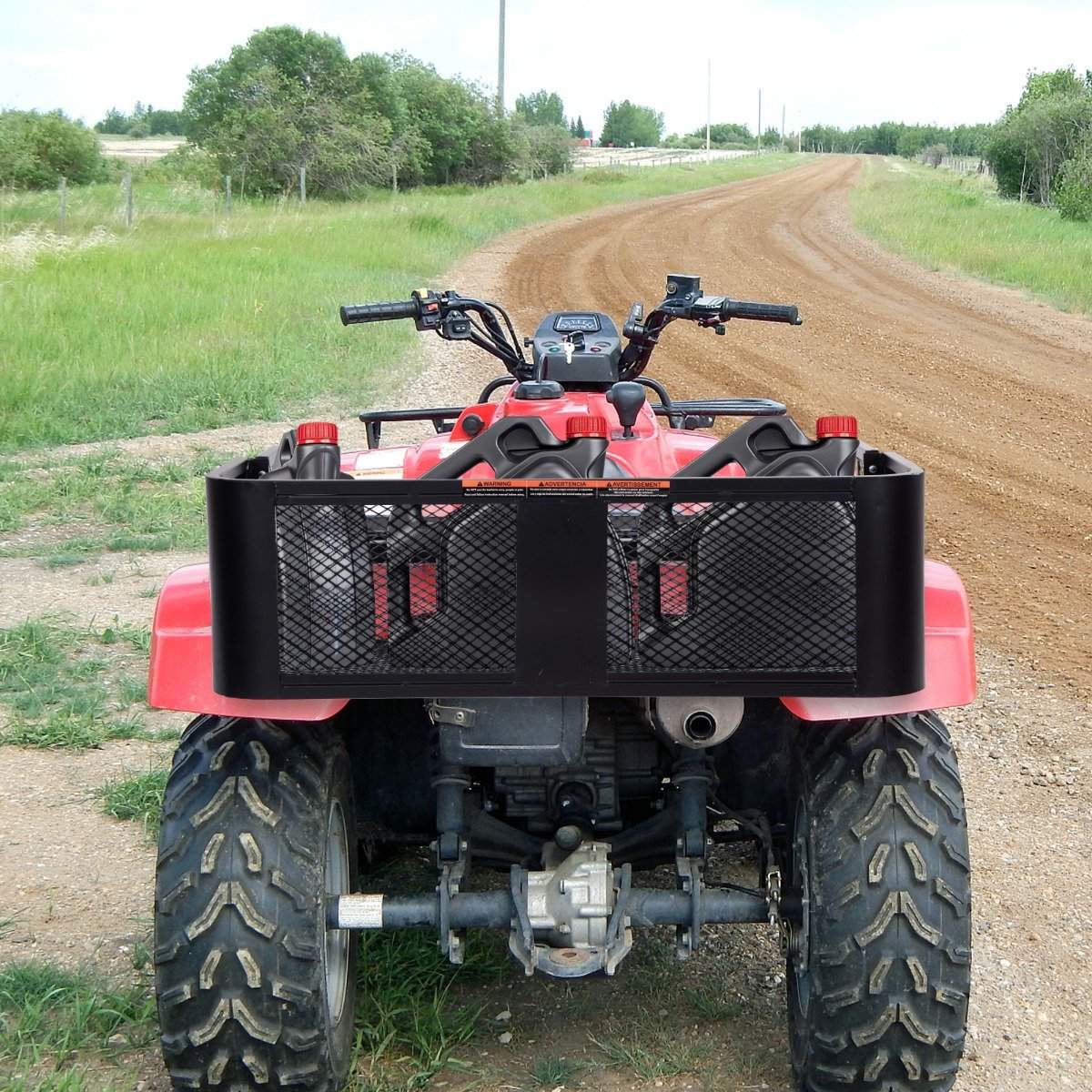 Cargo Basket for ATV/UTV Universal Rear Rack with Mesh Design Rear Storage Basket 104 x 67 x 31.5 cm