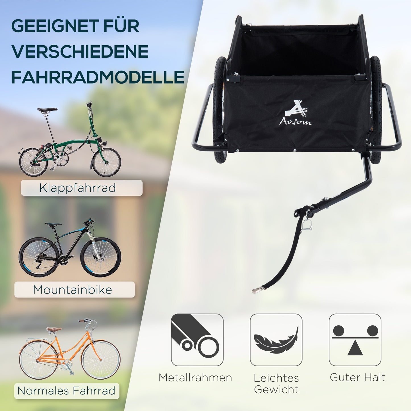 Bicycle trailer, Transport & Storage, Black