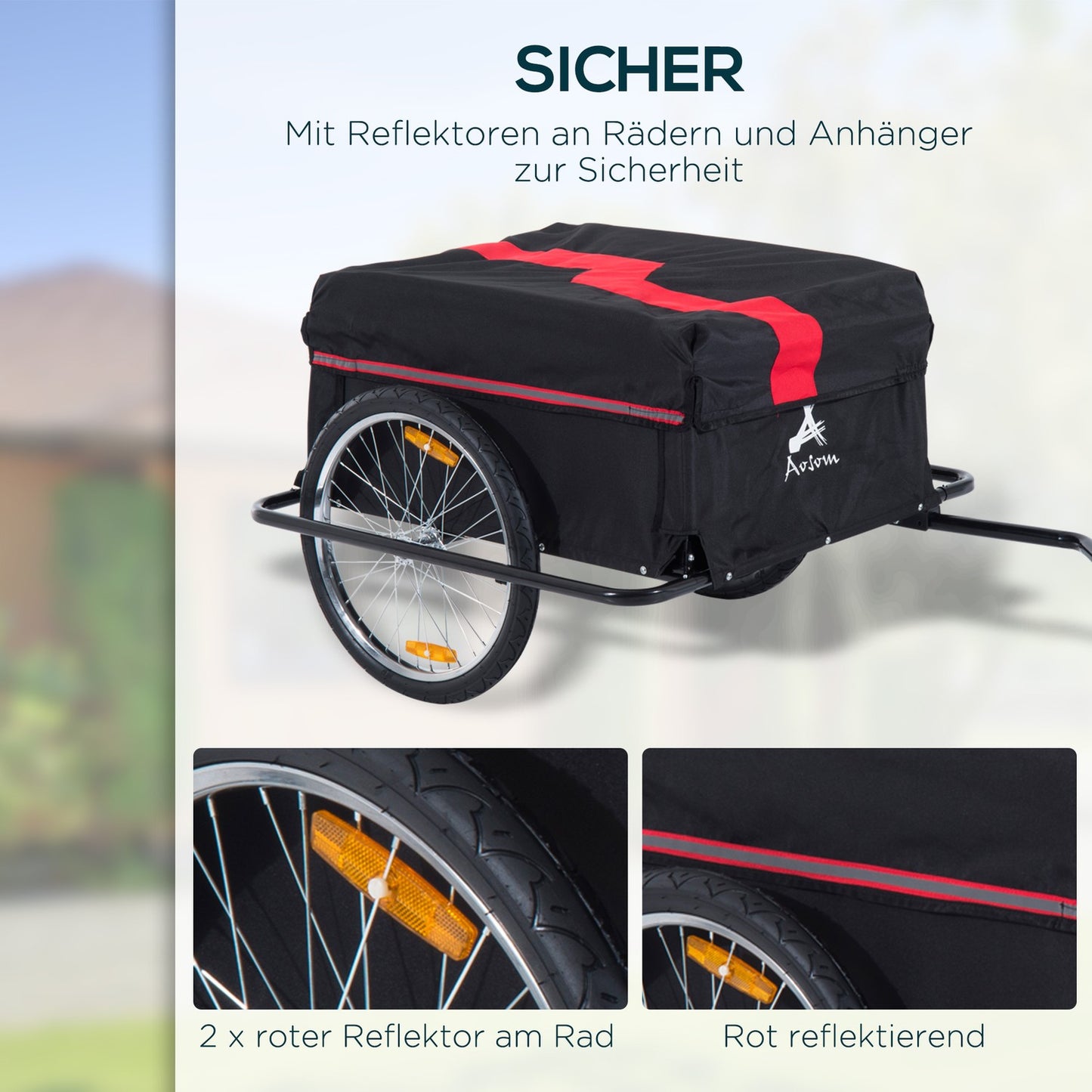Bicycle trailer, Transport & Storage, Black