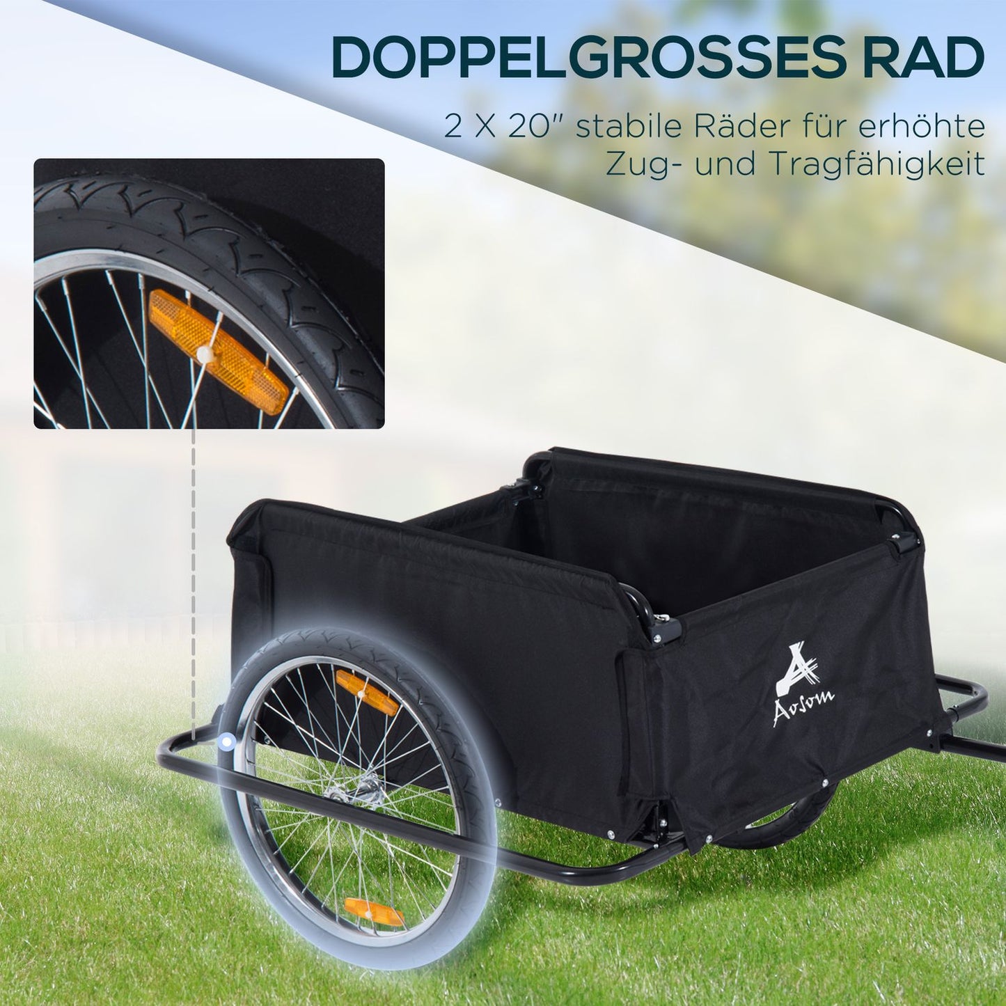 Bicycle trailer, Transport & Storage, Black