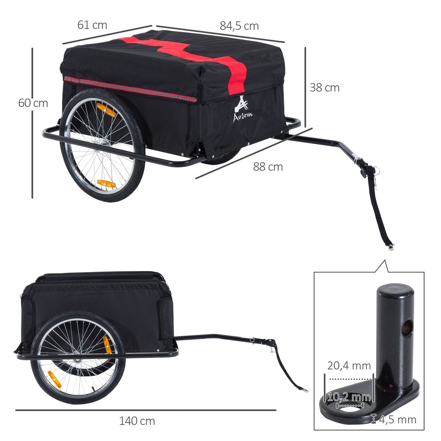 Bicycle trailer, Transport & Storage, Black