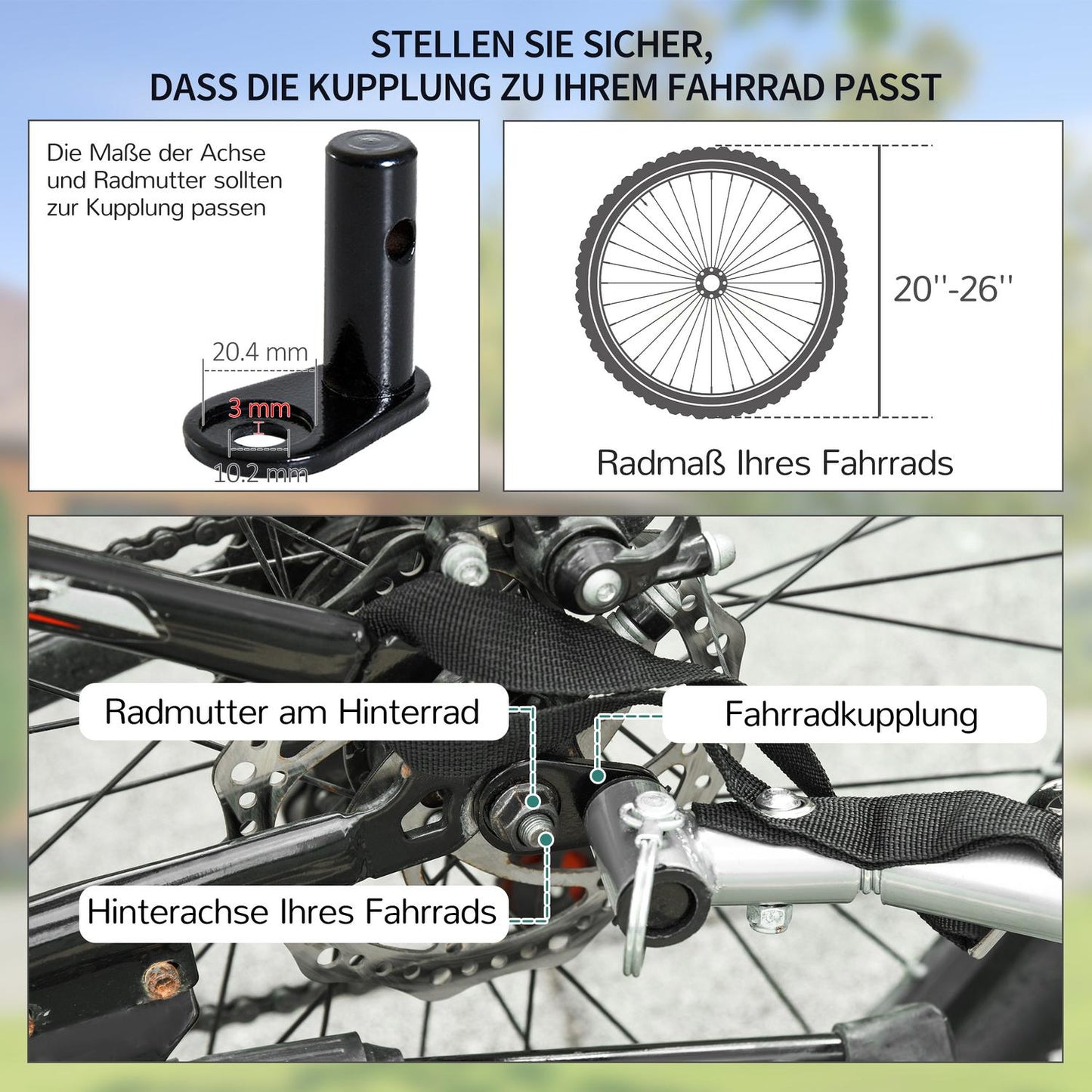 Bicycle cargo trailer - durable design that is easy to attach