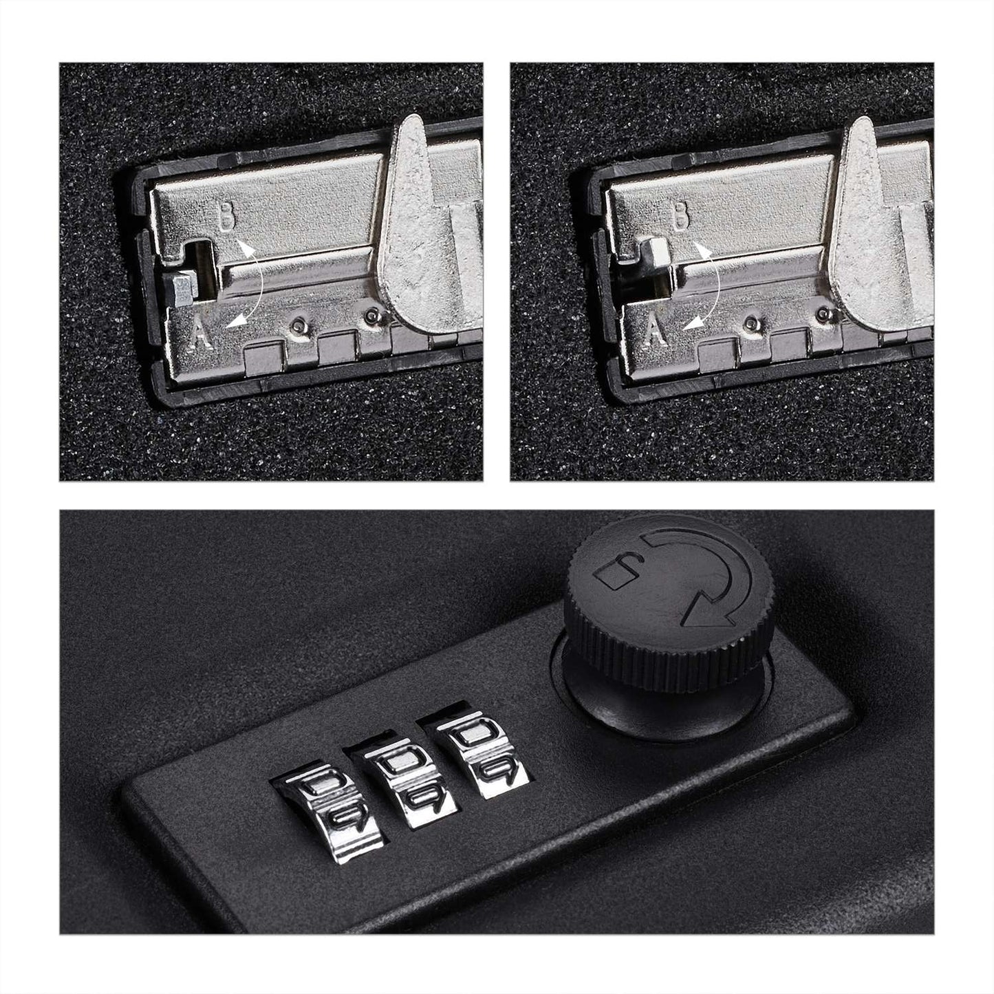 Car locker with combination lock