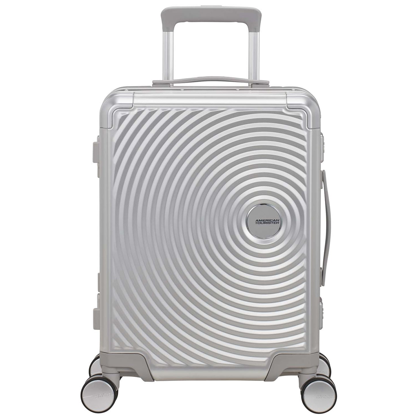 Carry-On Suitcase, Aluminum 55 cm, Silver