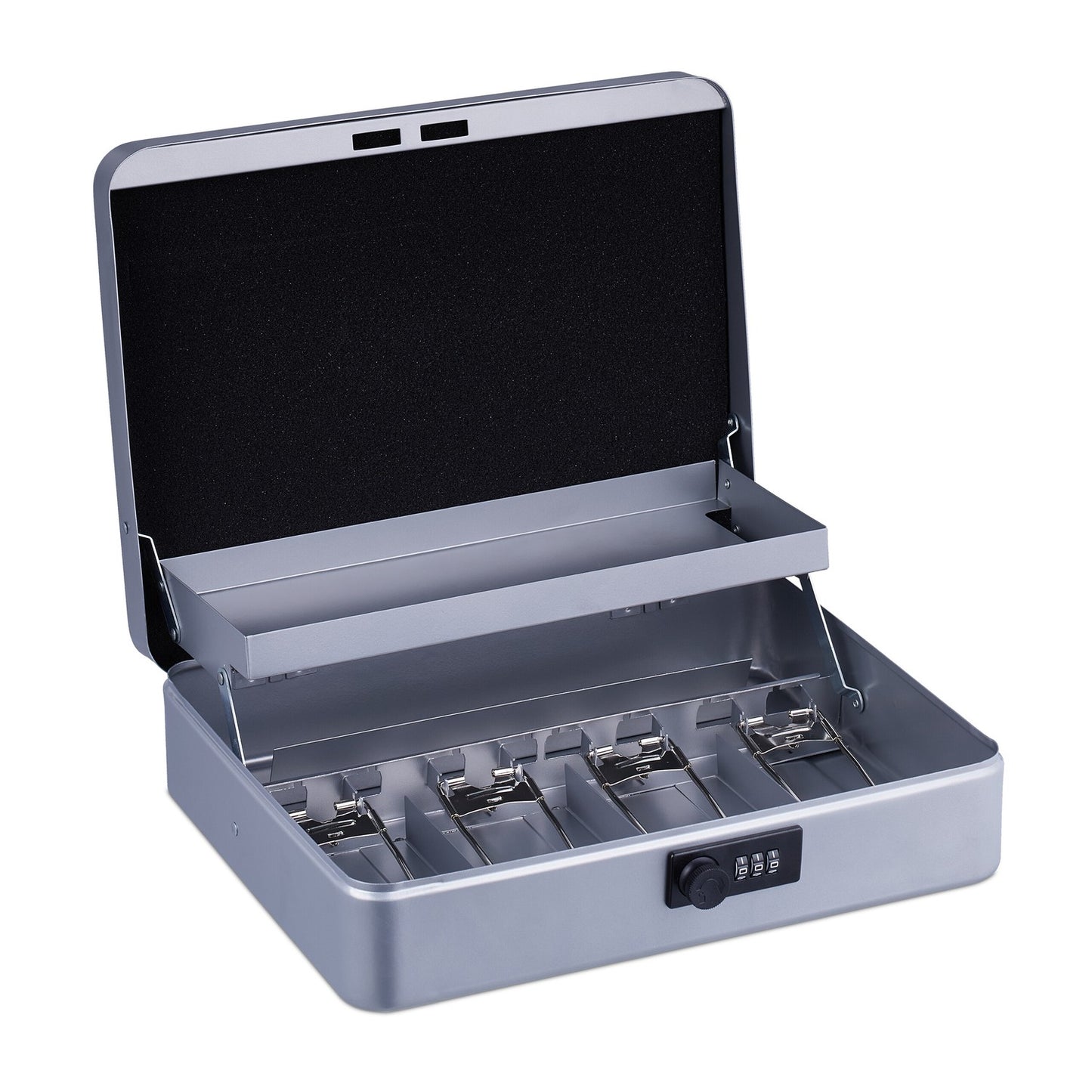 Cash drawer with combination