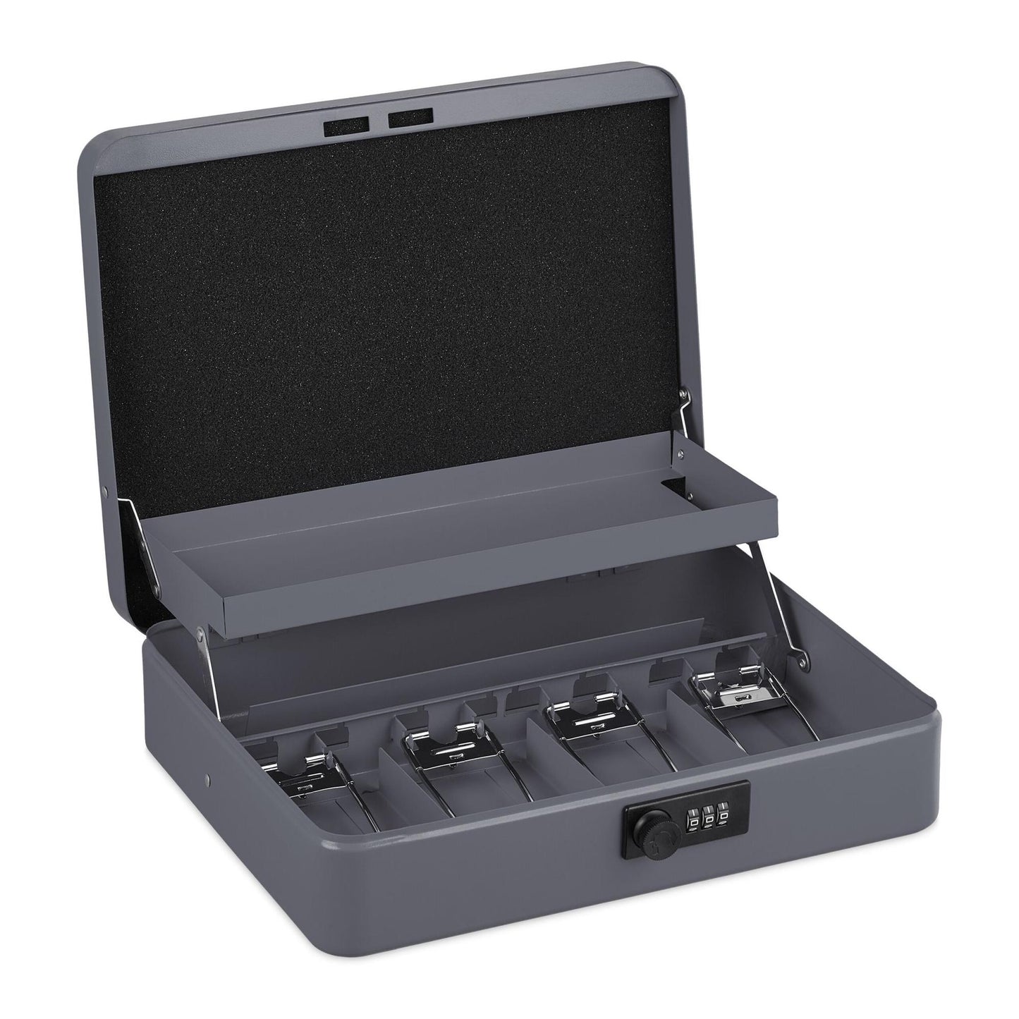 Cash drawer with combination